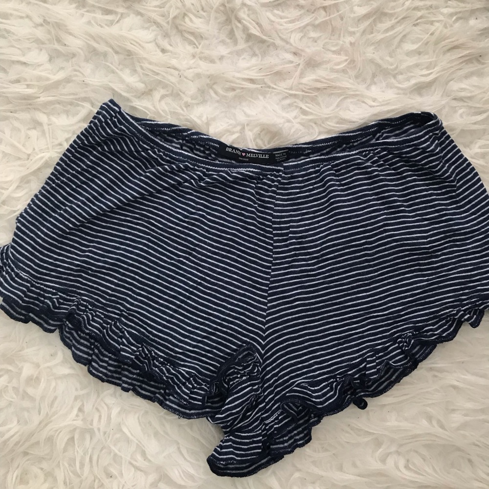 Brandy Melville Striped Soft Shorts